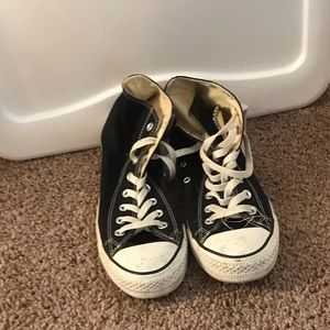 Black and white sneakers